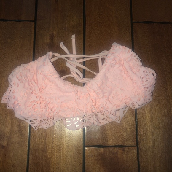 Light pink rose bikini top - Picture 1 of 2